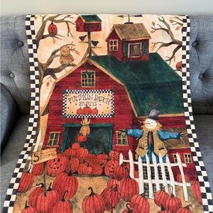 Pumpkin Patch Farmhouse Flag and mini flags all a bundle.